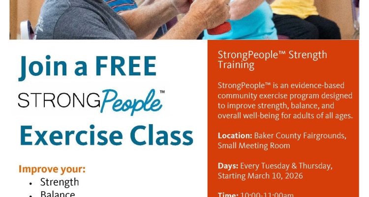 Join Us for a FREE StrongPeople™ Exercise Class